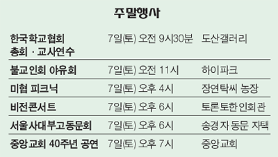 Read more about the article <span class="entry-title-primary">7월 첫 주 주말행사들</span> <span class="entry-subtitle">콘서트·교사연수회...</span>